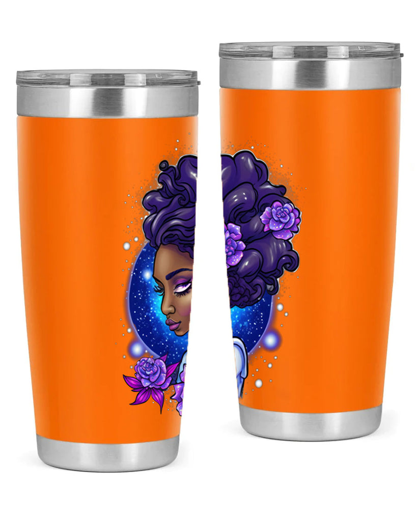 Sparkling Black Girl Design 7#- women-girls- Tumbler