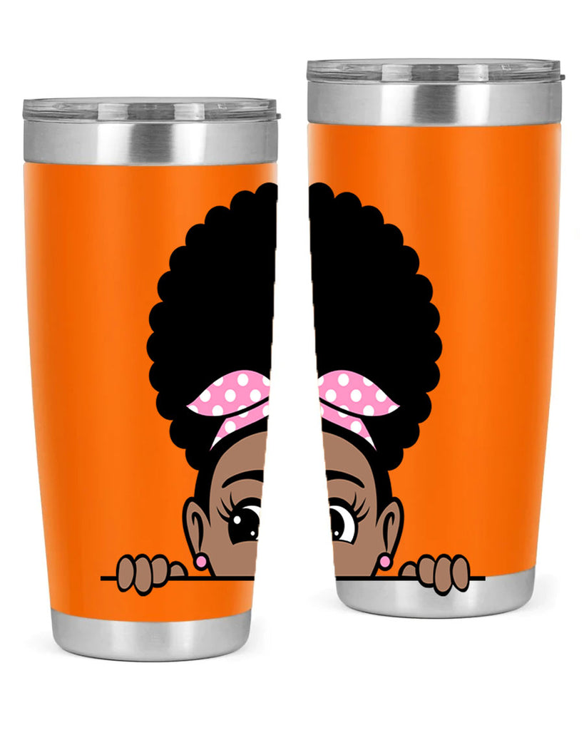 afro puff bandana girl peekaboo 85#- women-girls- Tumbler