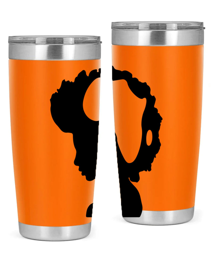 afro woman with africa map 65#- women-girls- Tumbler