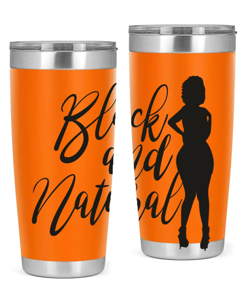 black and natural 22#- women-girls- Tumbler