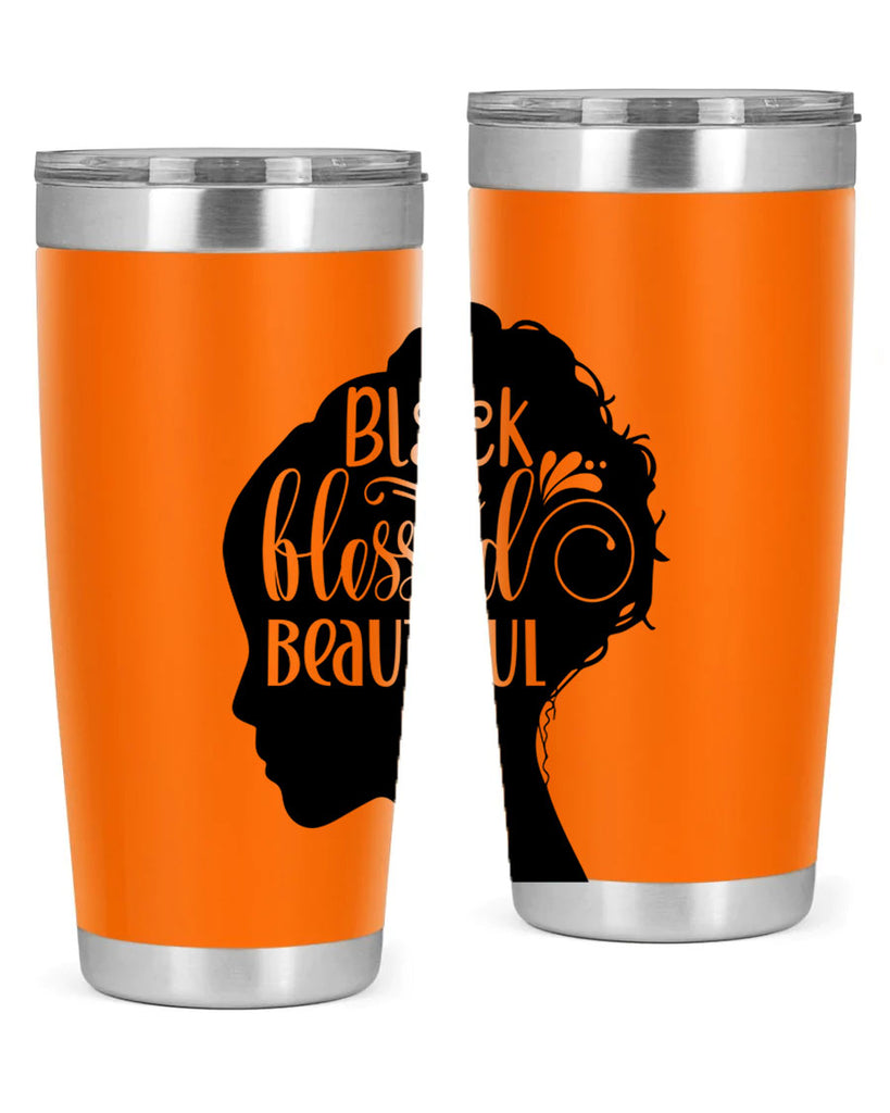 black blessed beautiful Style 62#- women-girls- Tumbler