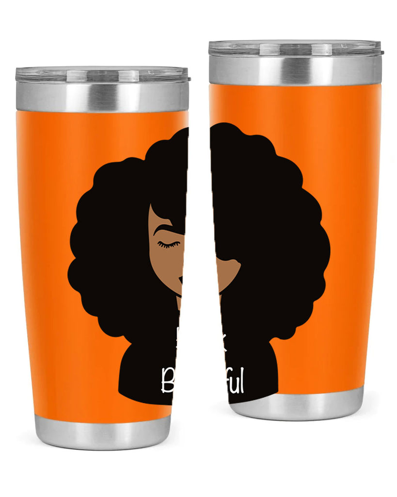 black is beautiful 12#- women-girls- Tumbler