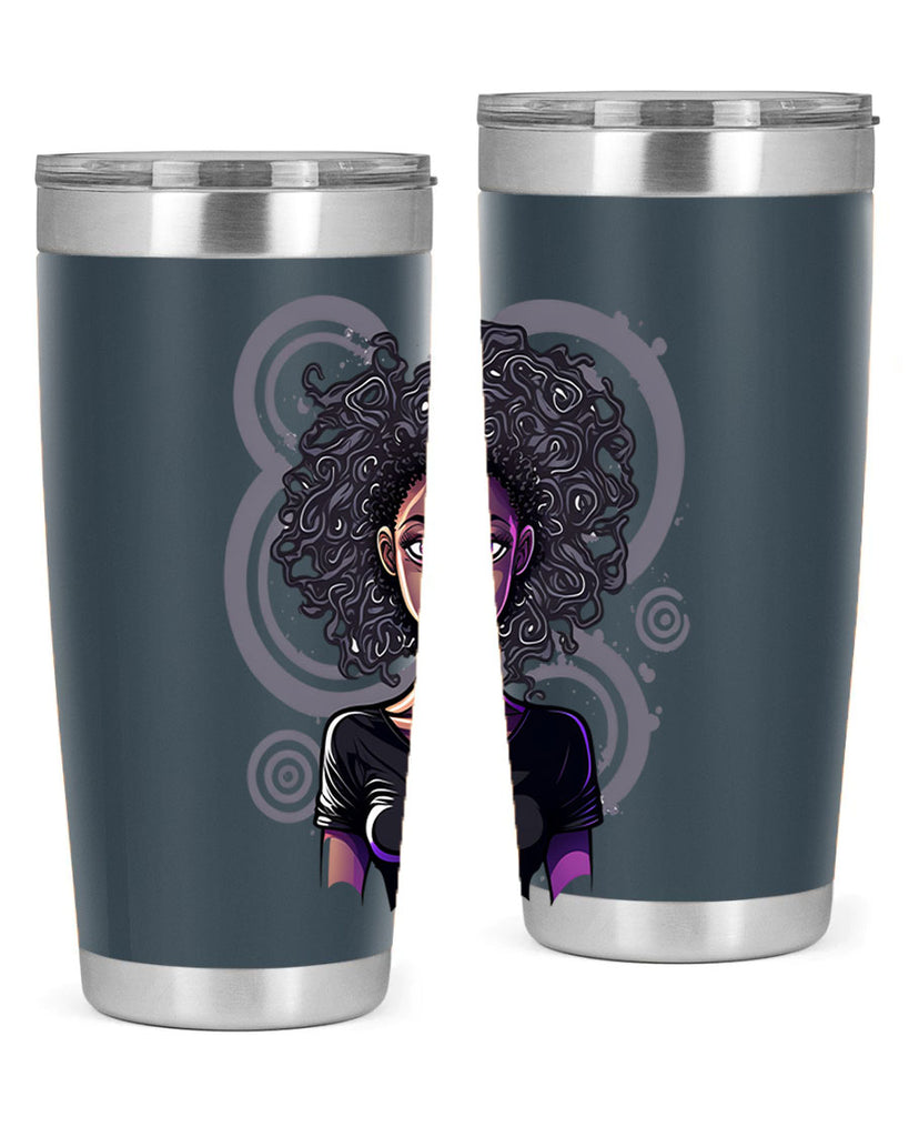 Sparkling Black Girl Design 14#- women-girls- Tumbler