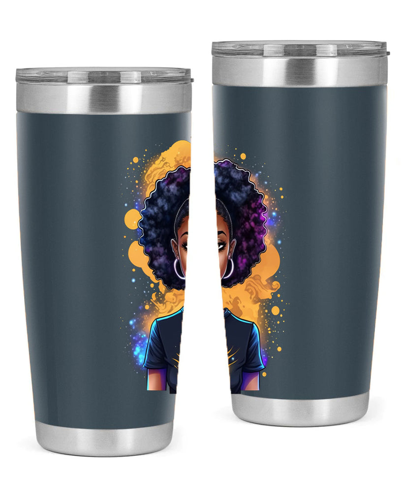 Sparkling Black Girl Design 15#- women-girls- Tumbler