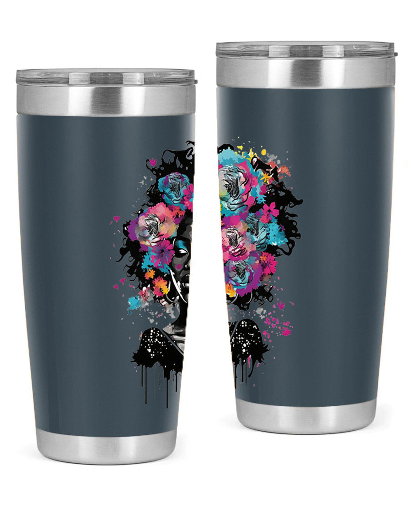 Sparkling Black Girl Design 17#- women-girls- Tumbler