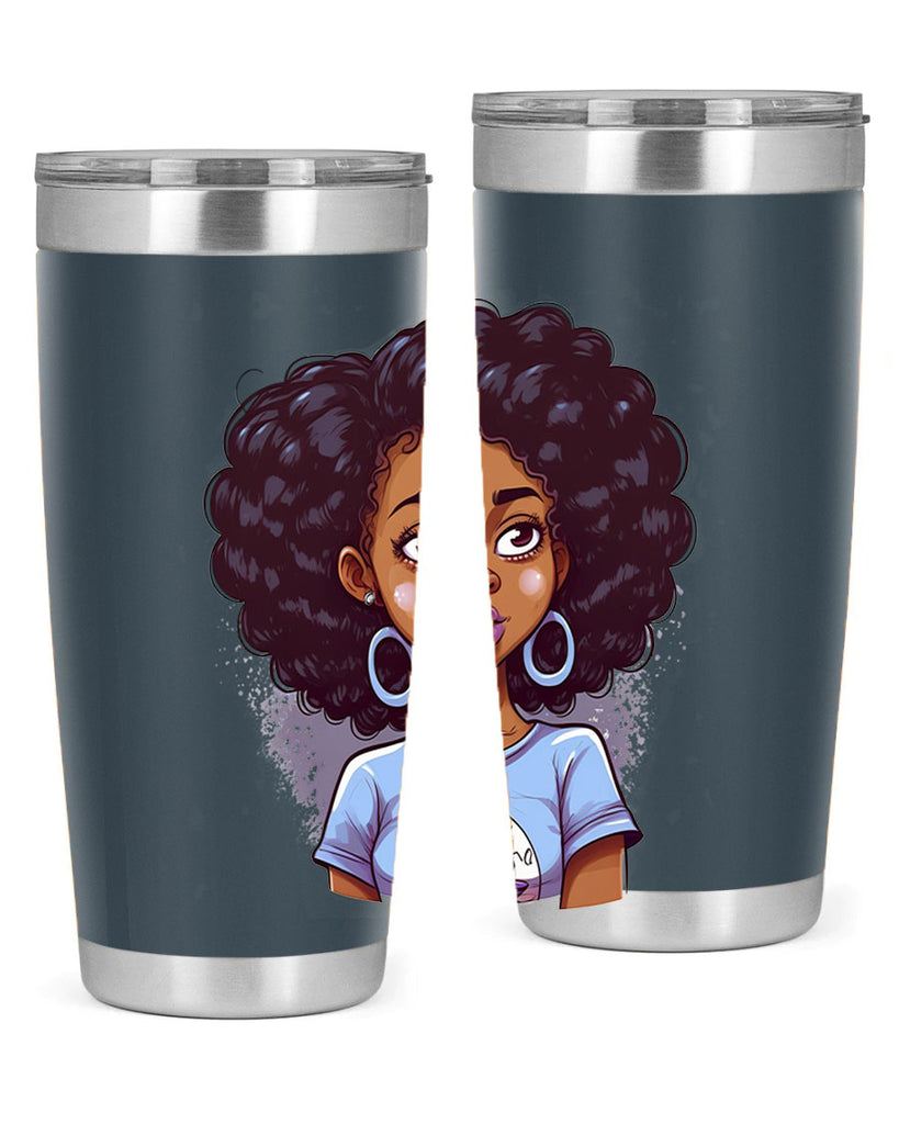 Sparkling Black Girl Design 20#- women-girls- Tumbler