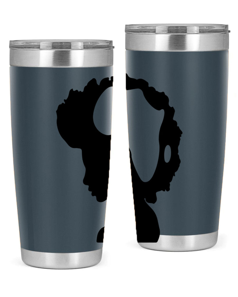 afro woman with africa map 65#- women-girls- Tumbler
