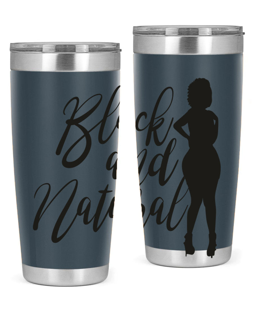 black and natural 22#- women-girls- Tumbler