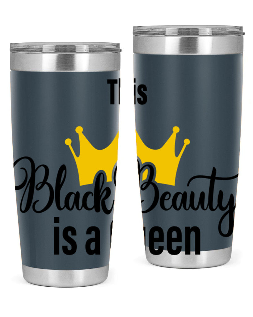 this black beauty is a queen Style 3#- women-girls- Tumbler