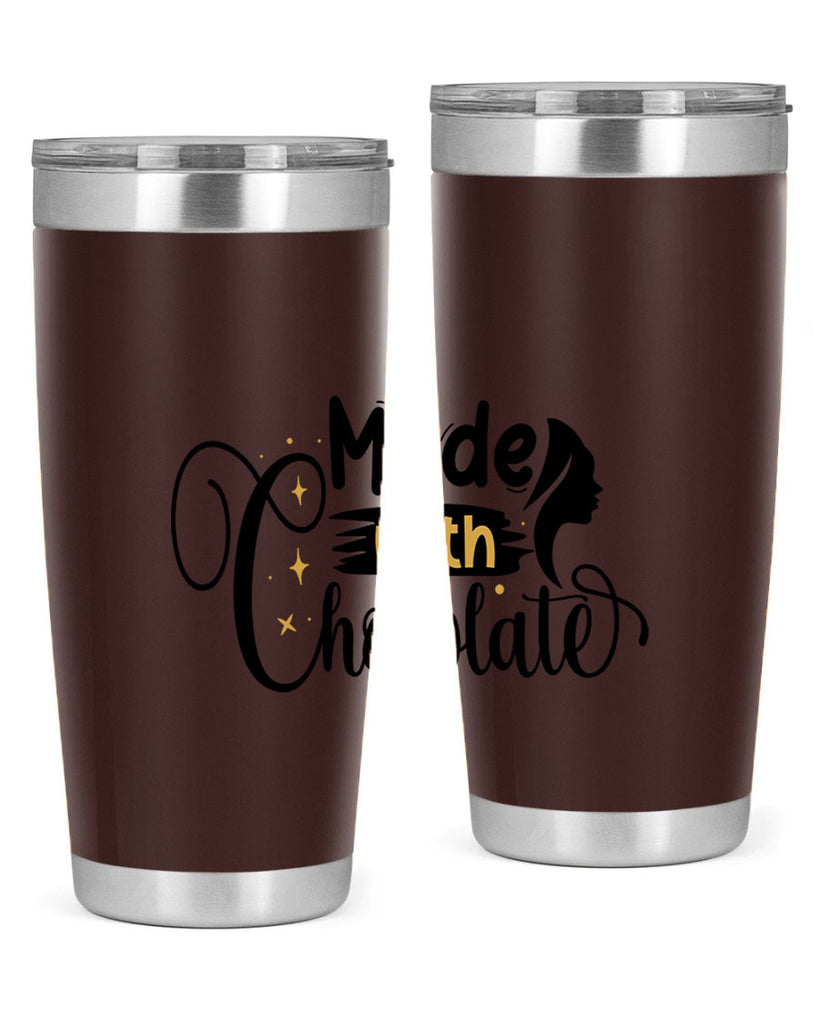 Made with chocolate Style 24#- women-girls- Tumbler