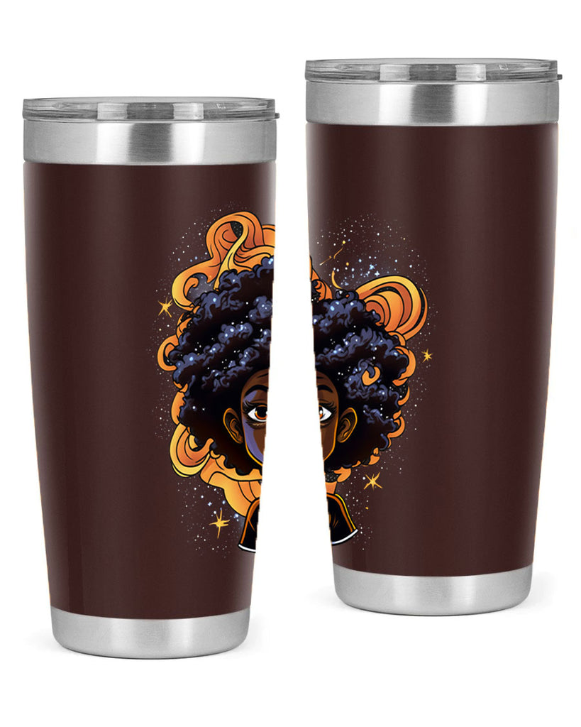 Sparkling Black Girl Design 12#- women-girls- Tumbler