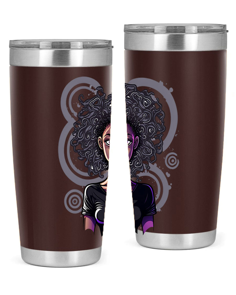 Sparkling Black Girl Design 14#- women-girls- Tumbler