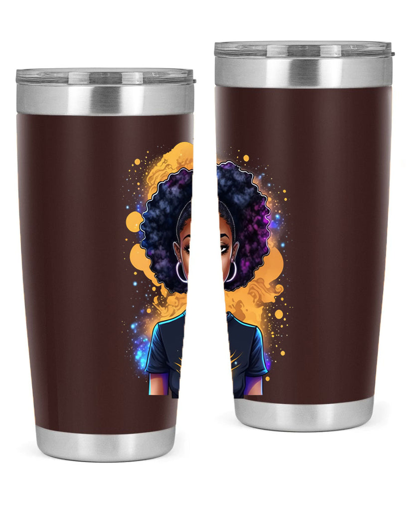 Sparkling Black Girl Design 15#- women-girls- Tumbler