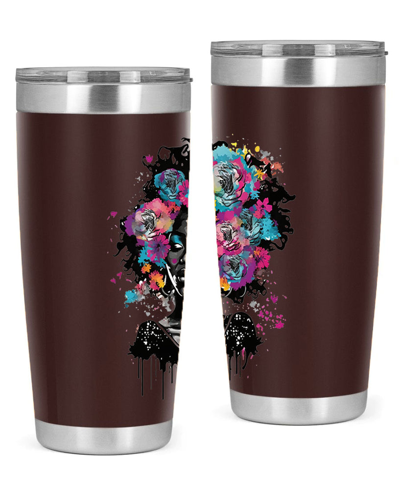 Sparkling Black Girl Design 17#- women-girls- Tumbler