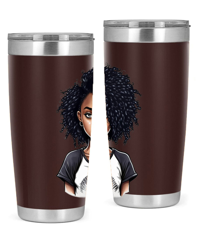 Sparkling Black Girl Design 18#- women-girls- Tumbler