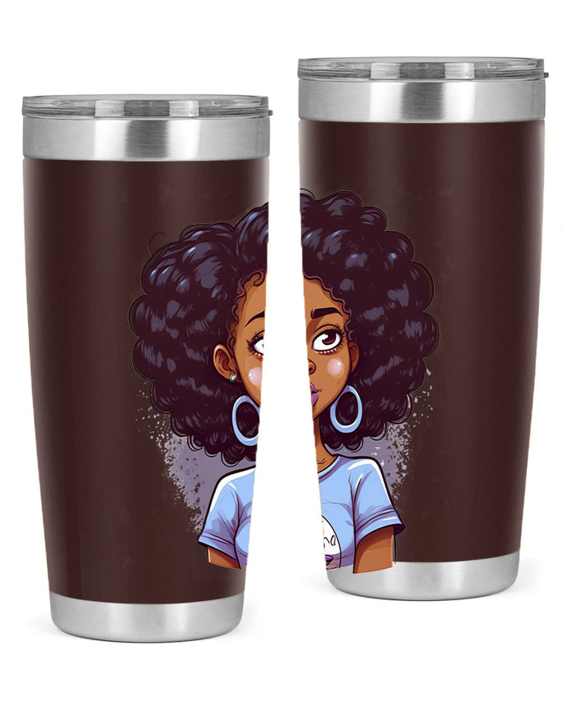 Sparkling Black Girl Design 20#- women-girls- Tumbler