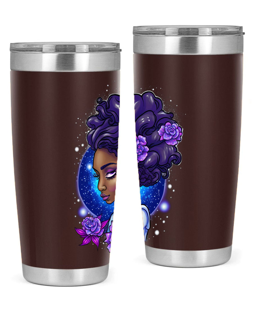 Sparkling Black Girl Design 7#- women-girls- Tumbler