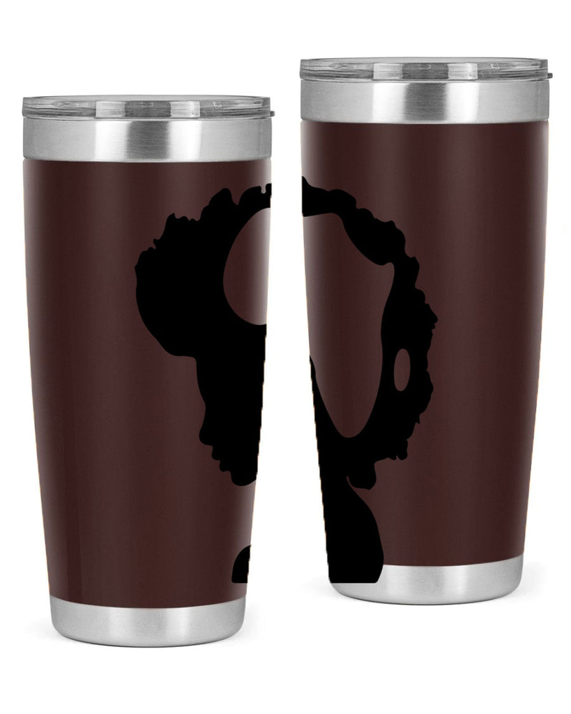 afro woman with africa map 65#- women-girls- Tumbler