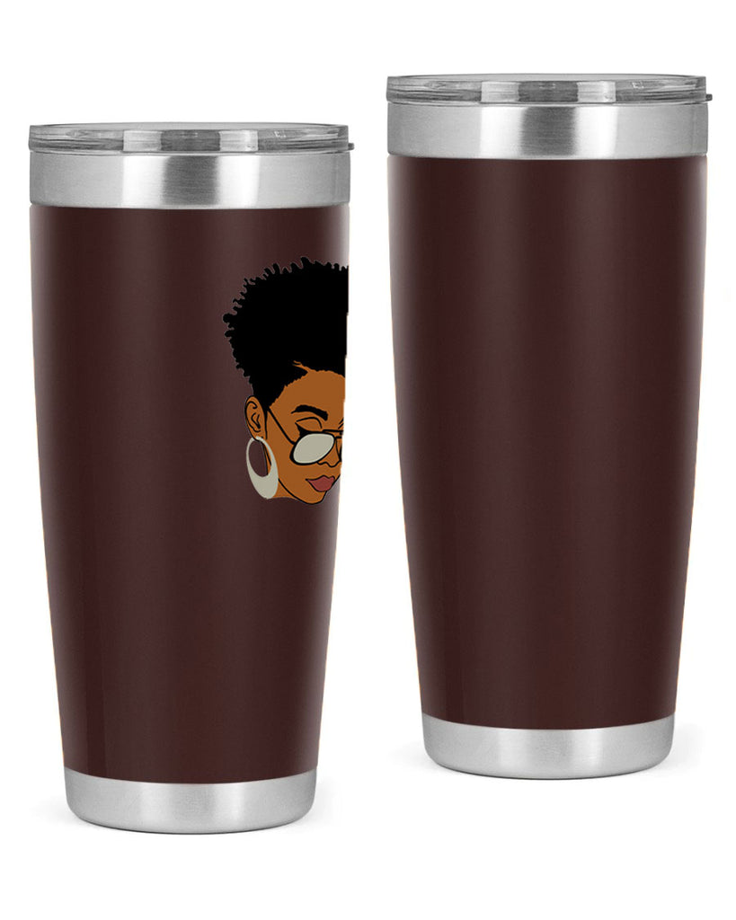 black afro 44#- women-girls- Tumbler
