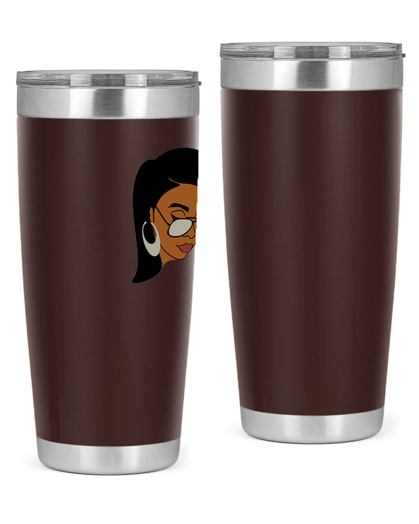 black afro 48#- women-girls- Tumbler