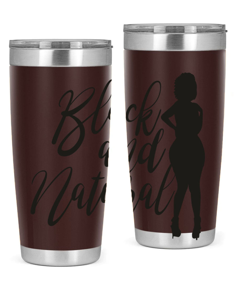 black and natural 22#- women-girls- Tumbler