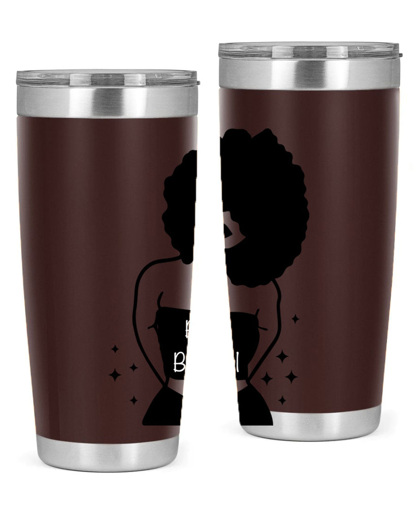 black is beautiful 11#- women-girls- Tumbler