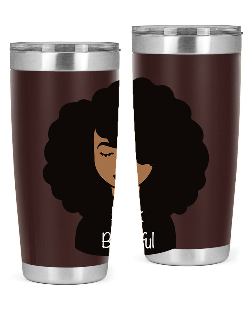 black is beautiful 12#- women-girls- Tumbler