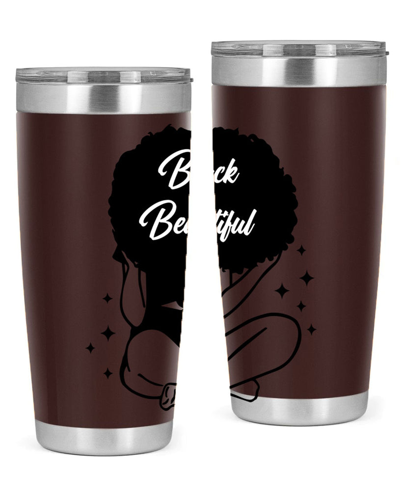 black is beautiful 15#- women-girls- Tumbler