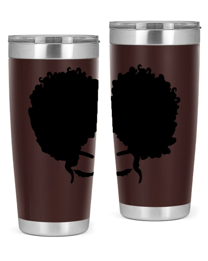 black woman red lips 9#- women-girls- Tumbler