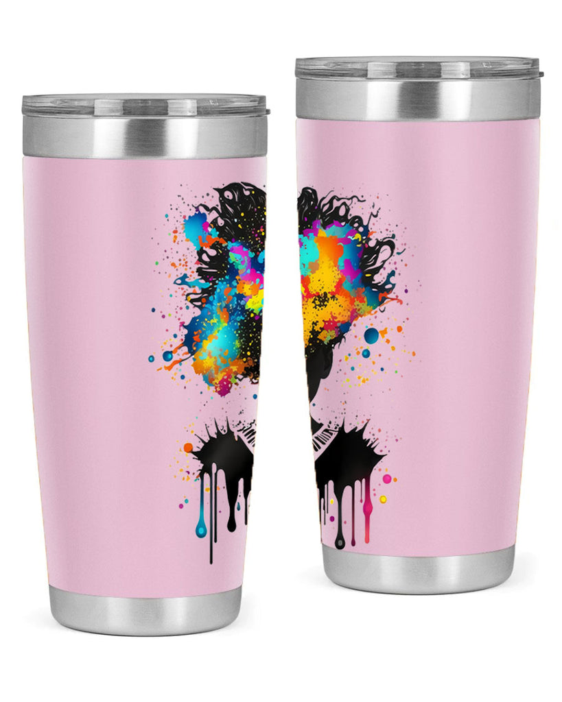 Sparkling Black Girl Design 16#- women-girls- Tumbler