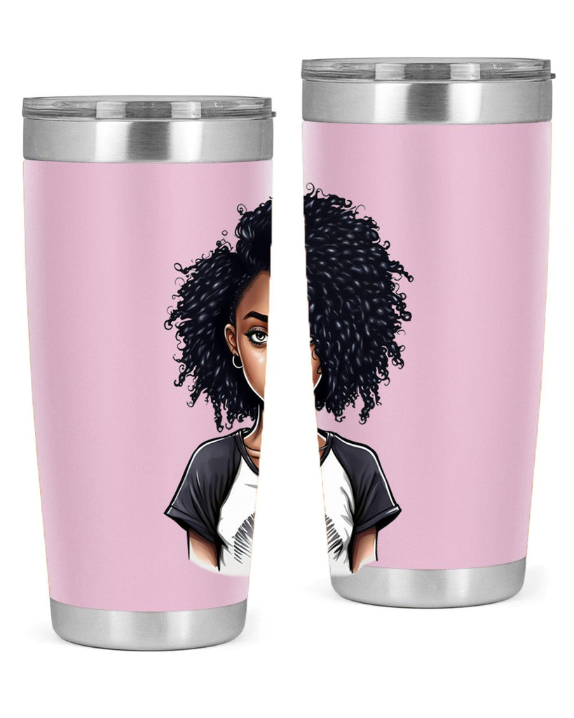 Sparkling Black Girl Design 18#- women-girls- Tumbler