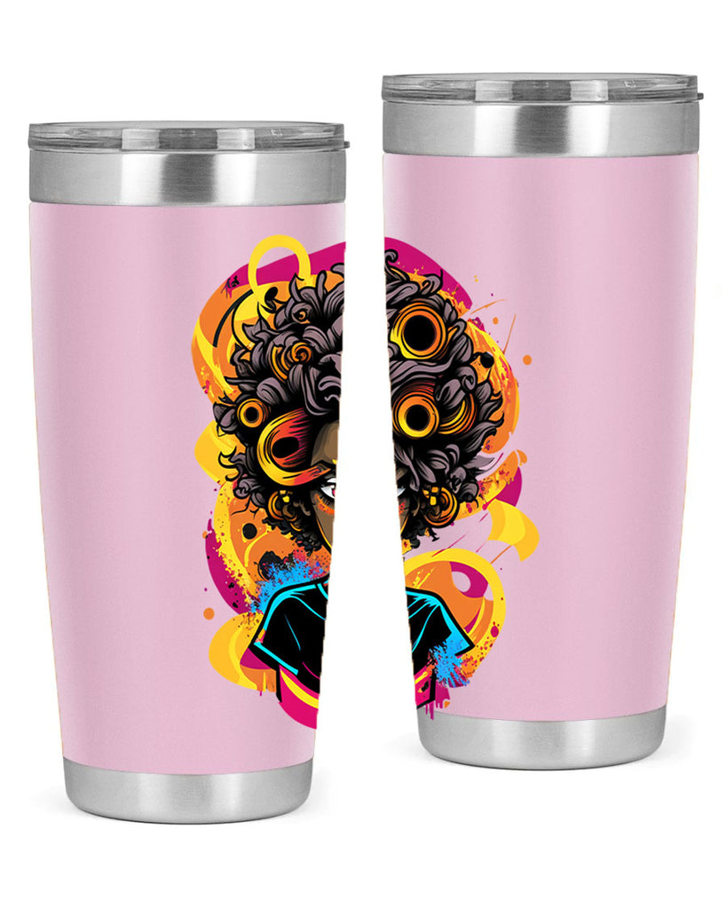 Sparkling Black Girl Design 6#- women-girls- Tumbler