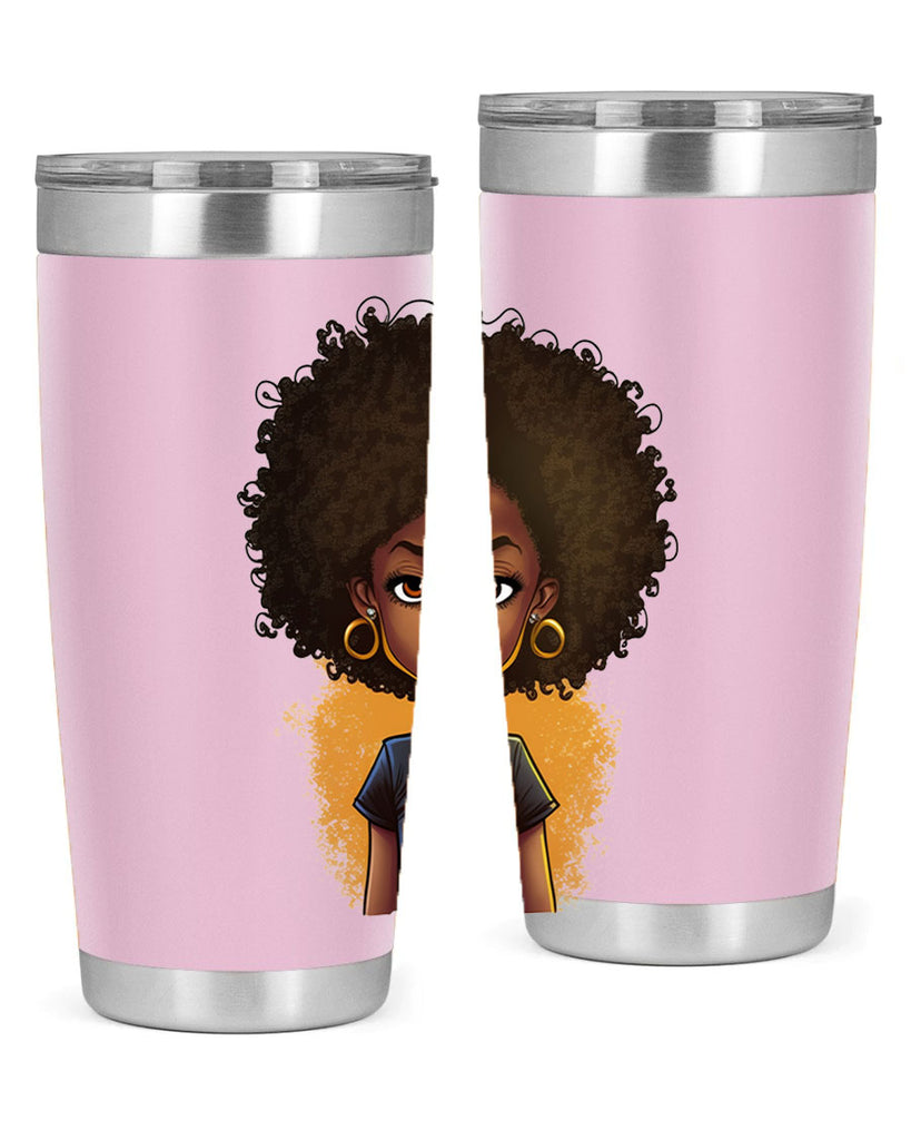 Sparkling Black Girl Design 8#- women-girls- Tumbler