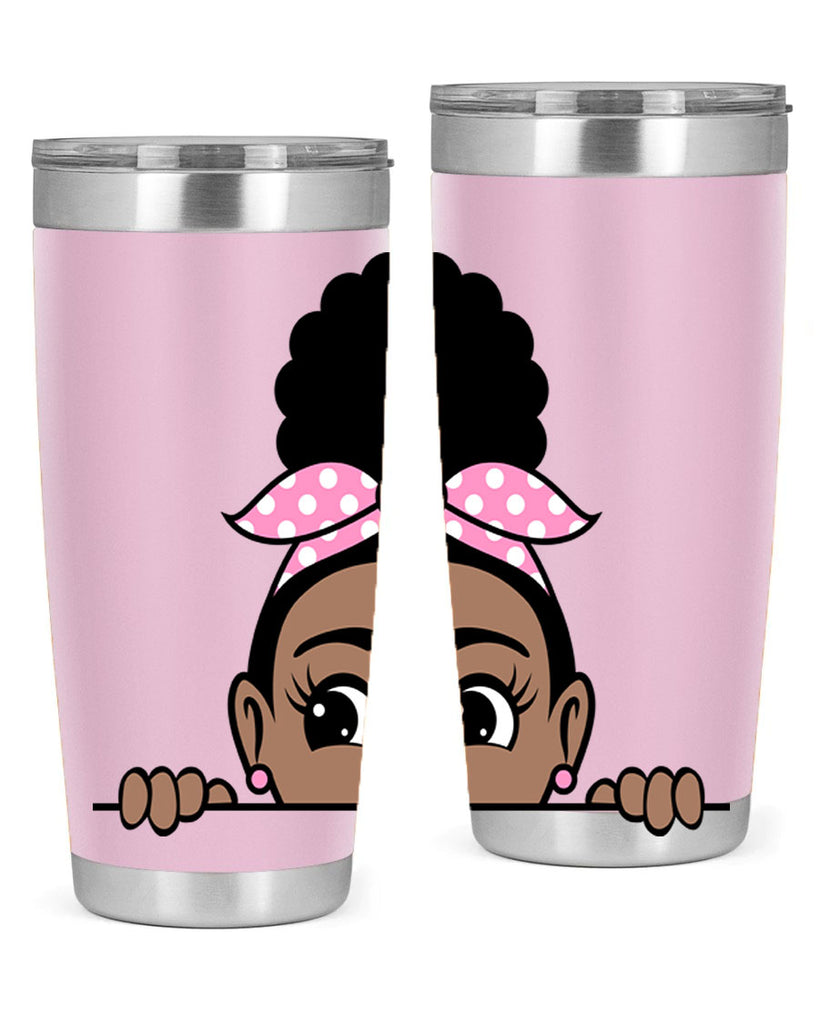 afro puff bandana girl peekaboo 86#- women-girls- Tumbler