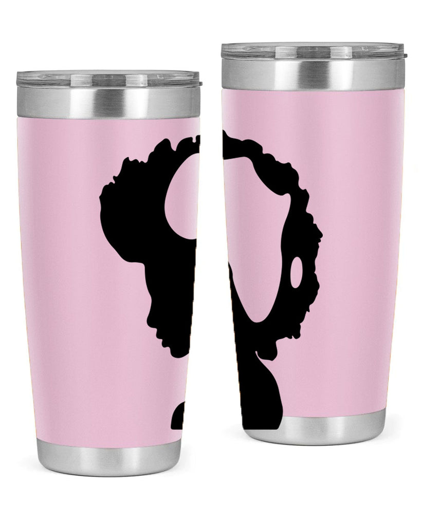 afro woman with africa map 65#- women-girls- Tumbler