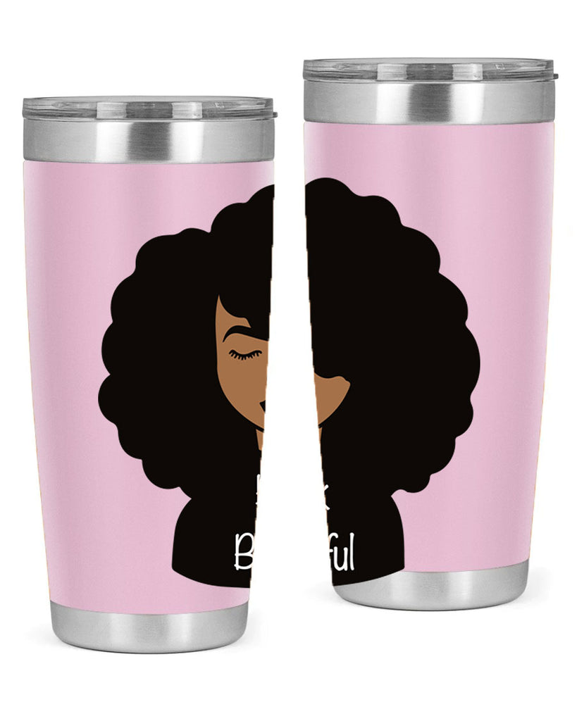 black is beautiful 12#- women-girls- Tumbler
