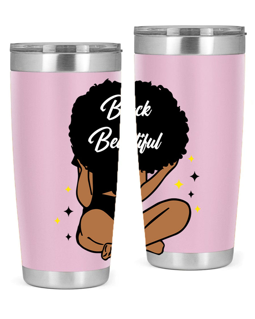 black is beautiful 14#- women-girls- Tumbler