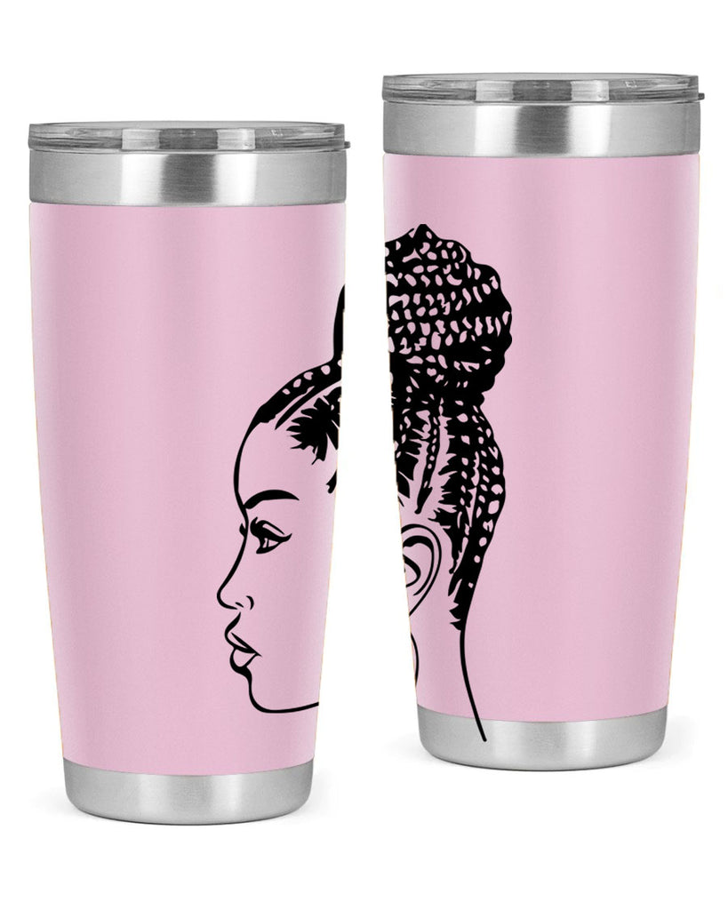 black woman with braids 7#- women-girls- Tumbler