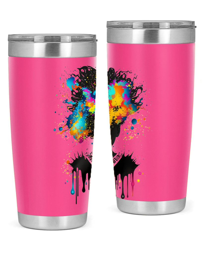 Sparkling Black Girl Design 16#- women-girls- Tumbler