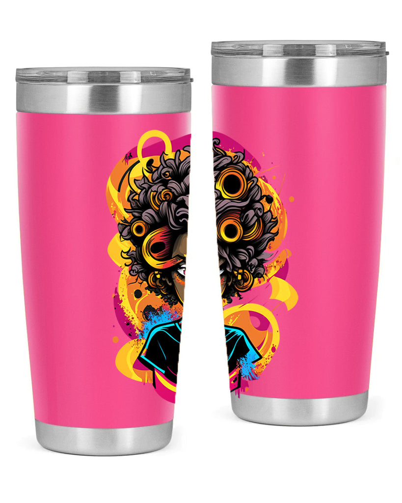 Sparkling Black Girl Design 6#- women-girls- Tumbler