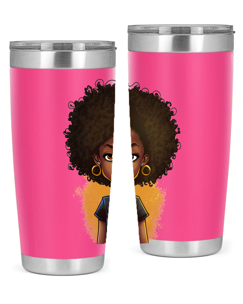 Sparkling Black Girl Design 8#- women-girls- Tumbler
