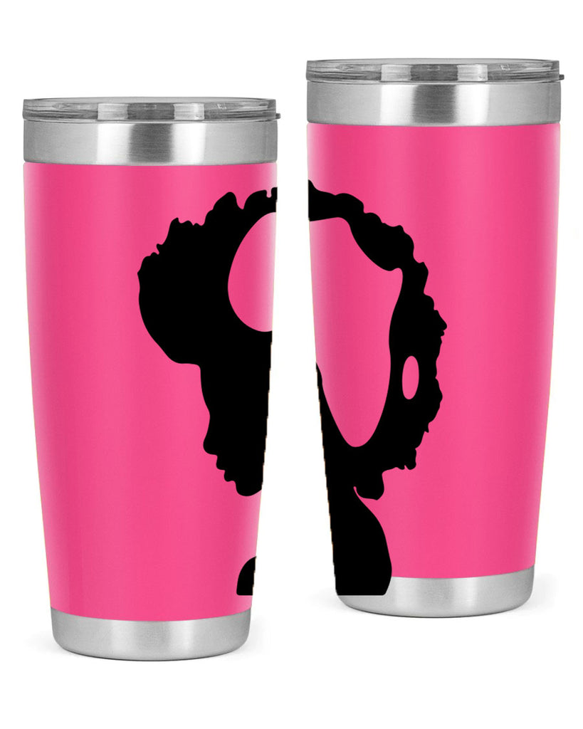 afro woman with africa map 65#- women-girls- Tumbler