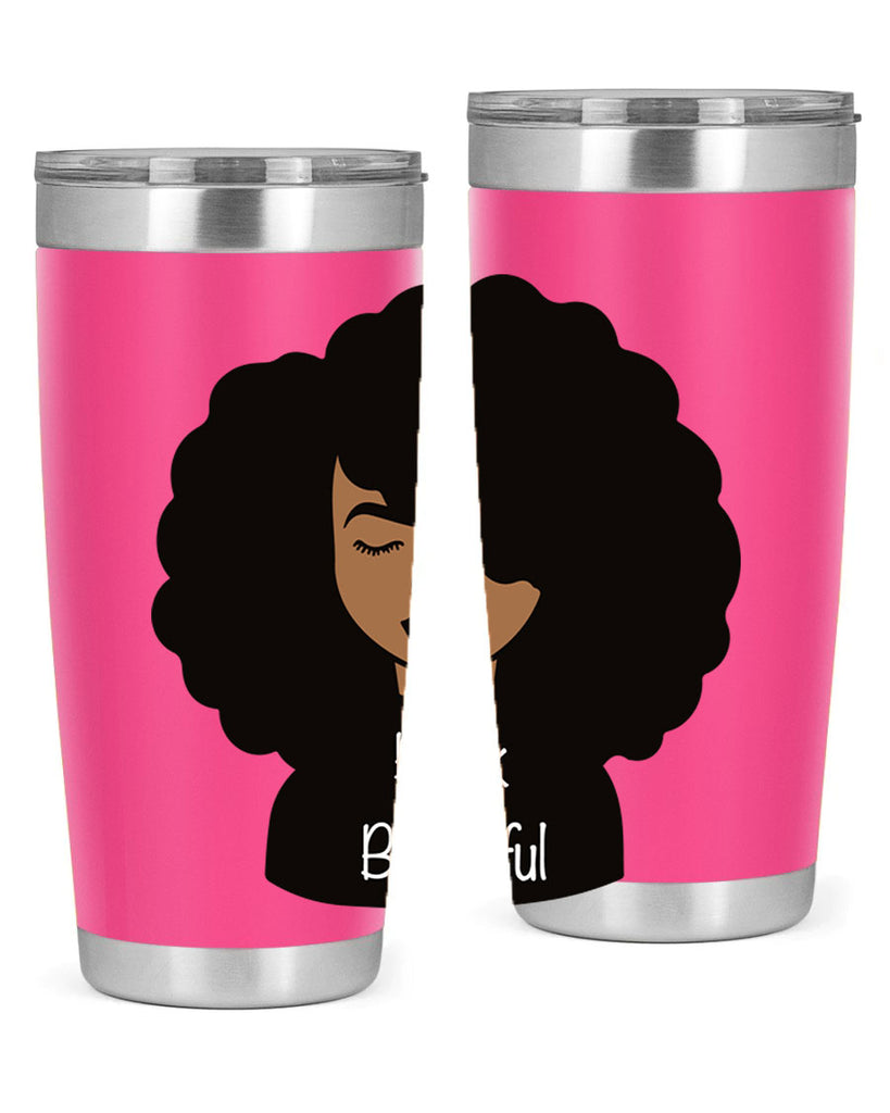 black is beautiful 12#- women-girls- Tumbler