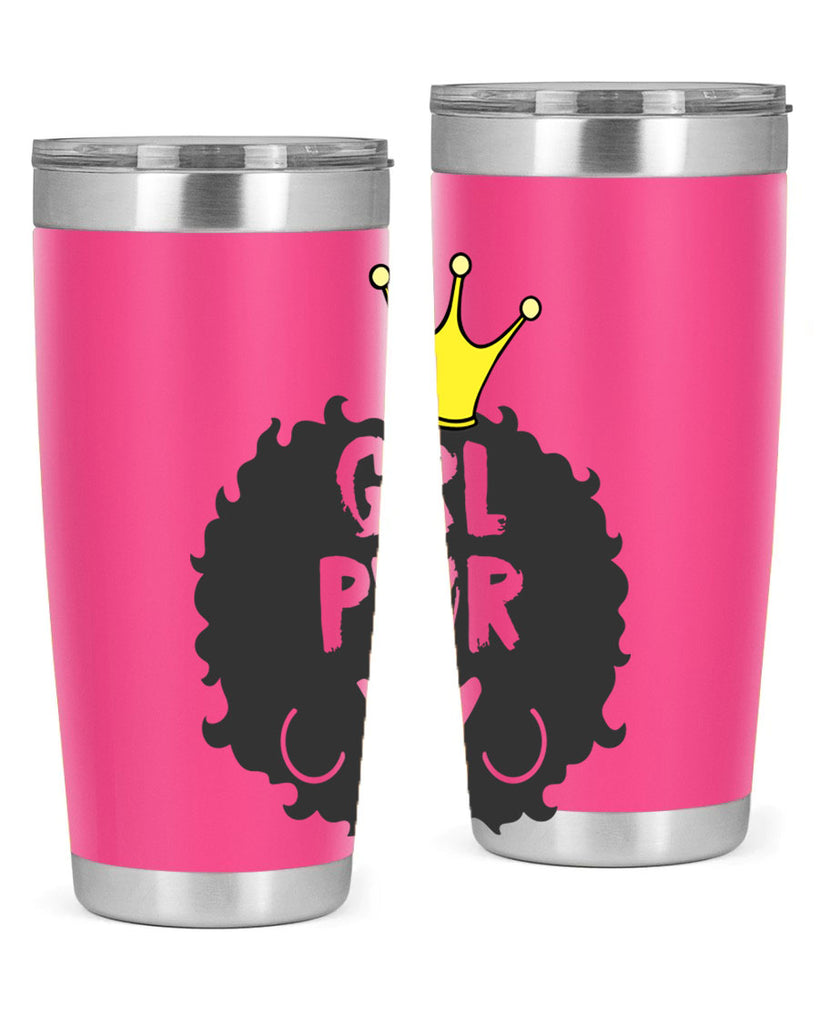 girl power with crown 34#- women-girls- Tumbler