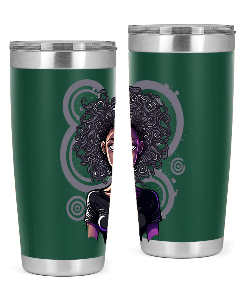 Sparkling Black Girl Design 14#- women-girls- Tumbler