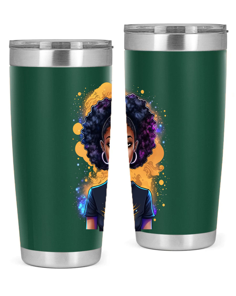 Sparkling Black Girl Design 15#- women-girls- Tumbler