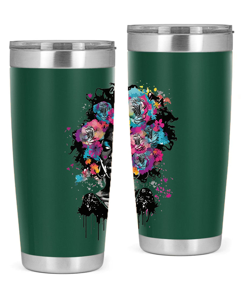Sparkling Black Girl Design 17#- women-girls- Tumbler