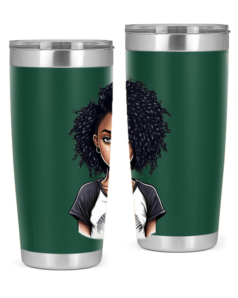 Sparkling Black Girl Design 18#- women-girls- Tumbler