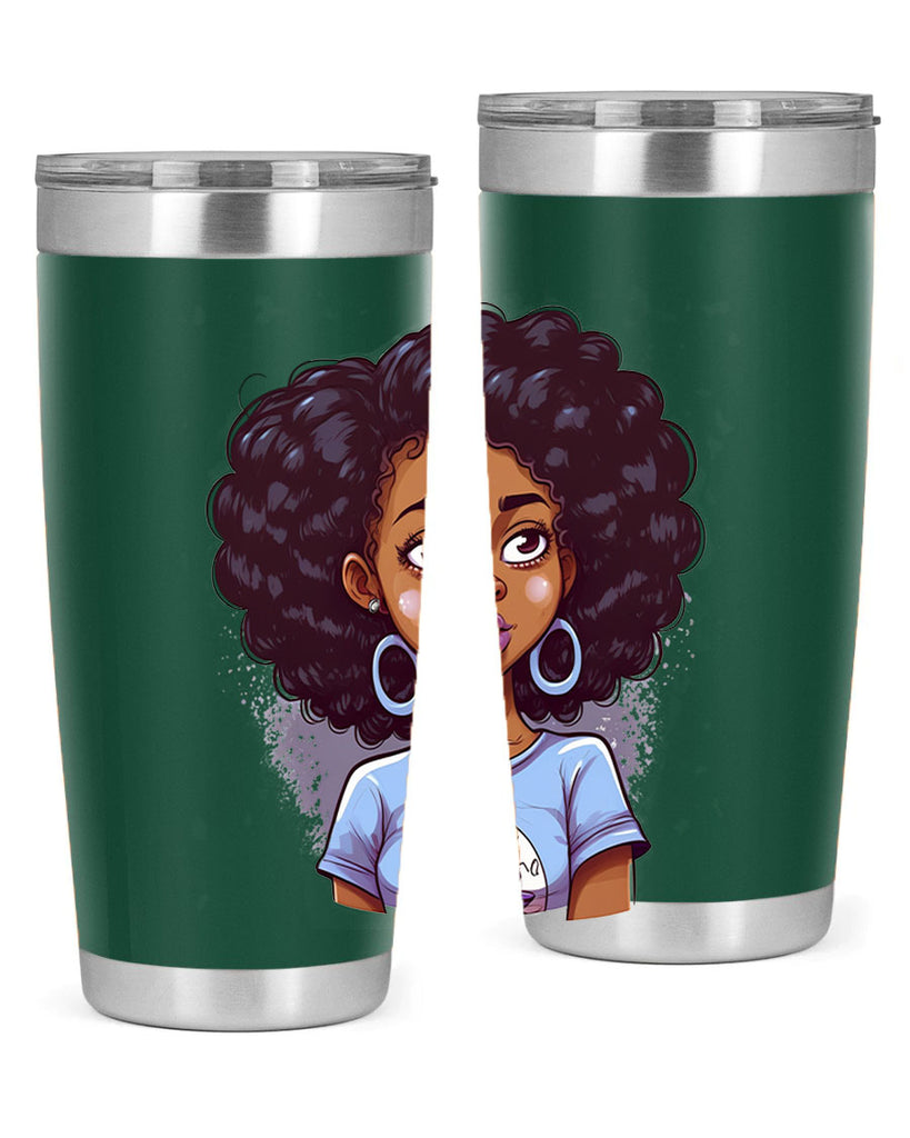 Sparkling Black Girl Design 20#- women-girls- Tumbler