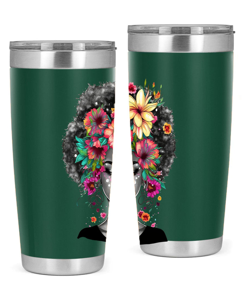 Sparkling Black Girl Design 9#- women-girls- Tumbler